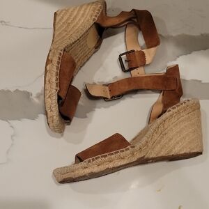 Brown Sandals 1 Flat 1 Suede Wedge Sandals Bundle